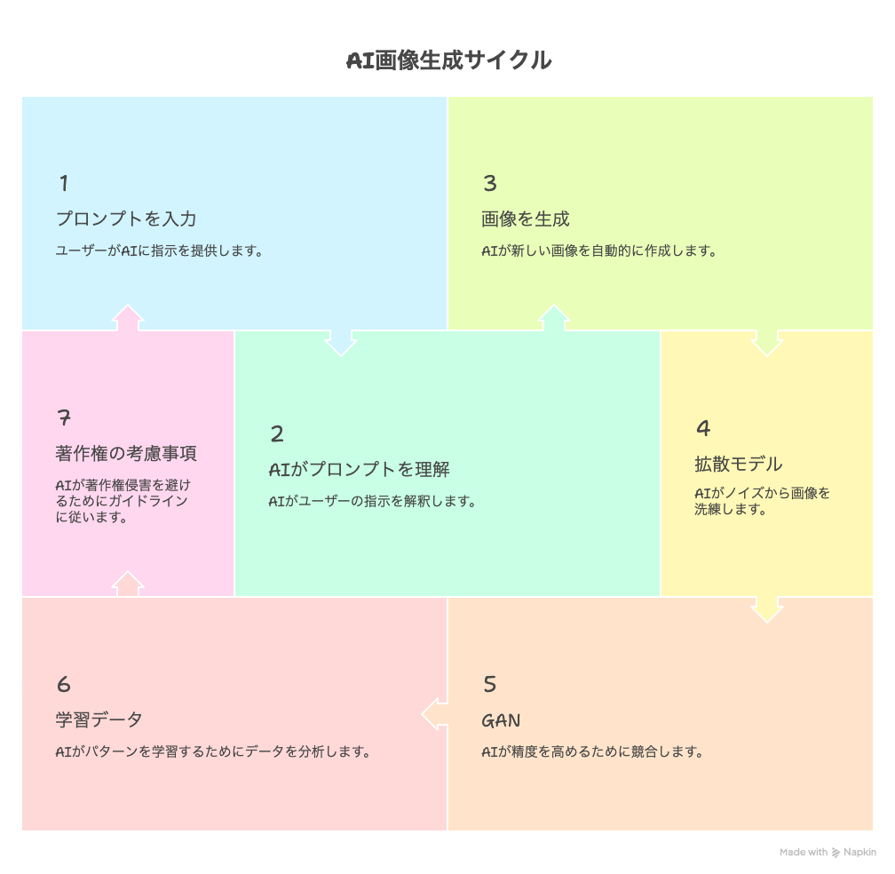 生成AI画像のサイクル