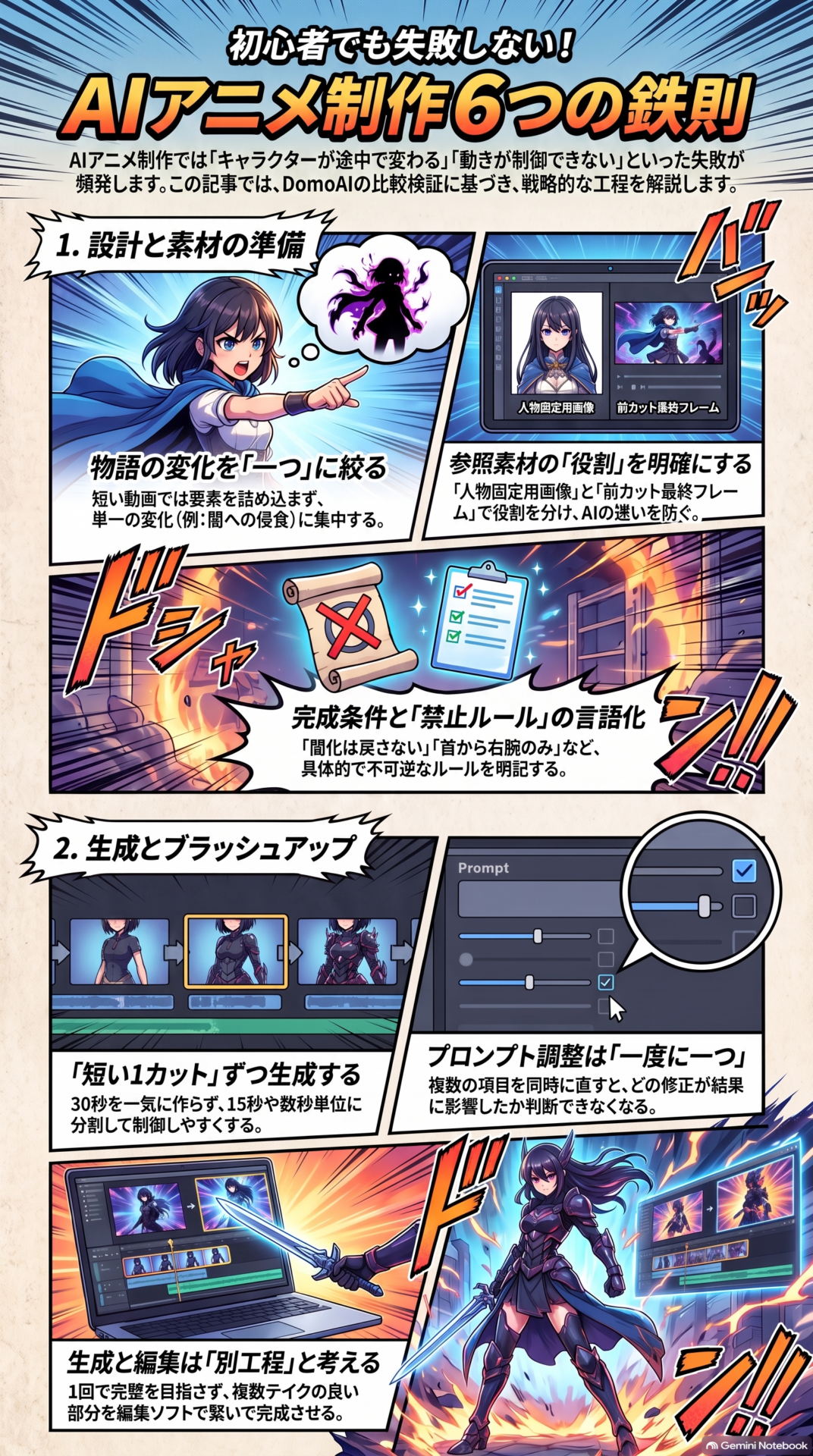 初心者向けのAIアニメの作り方のポイント