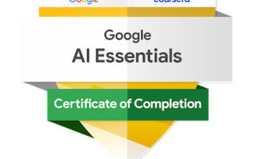 Google AI essentialsのバッジ