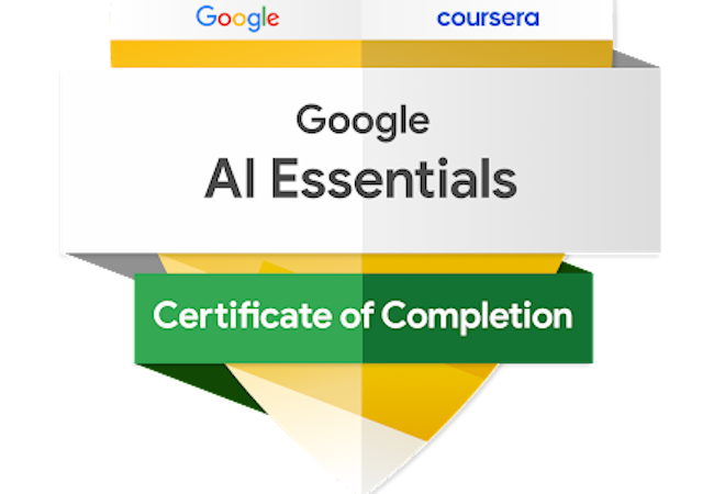 Google AI essentialsのバッジ
