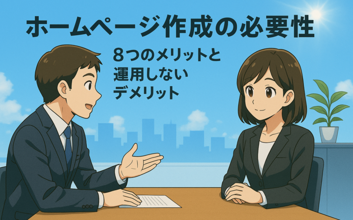 ホームページ作成の必要性｜8つのメリットと運用しないデメリット