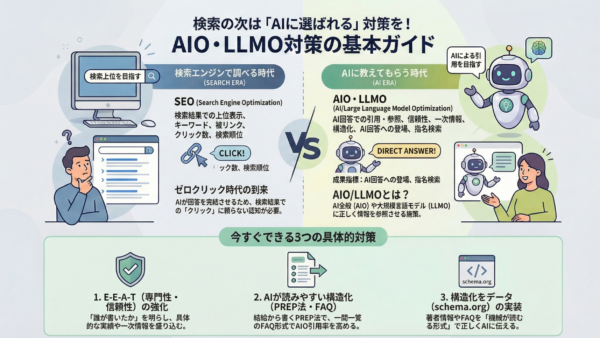 AIO・LLMO対策とは？SEOとの違いと5つの方法【2026】