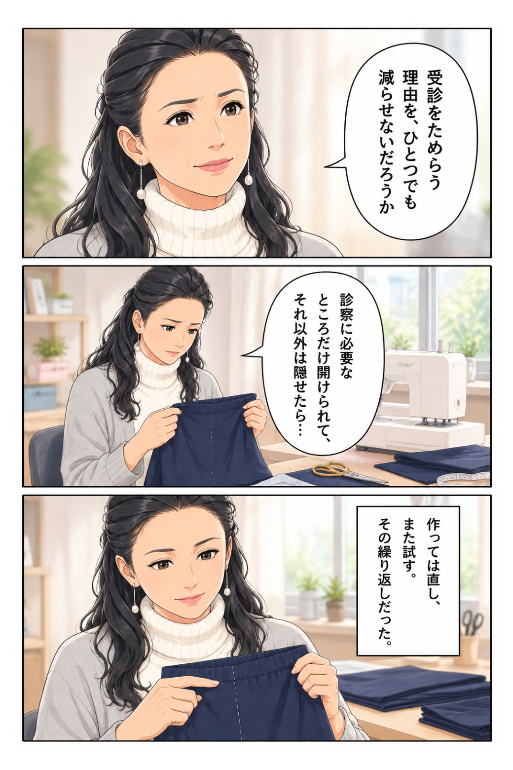 検診をためらう理由を減らす取り組みを描いた啓発漫画 6